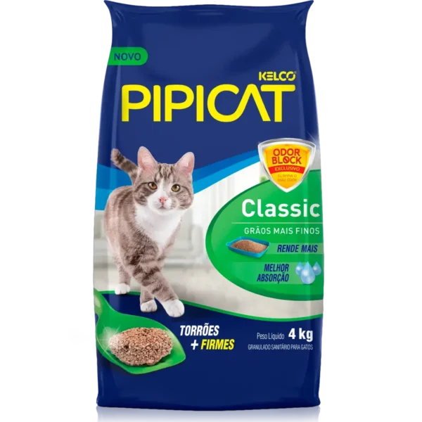 7896273800033_PIPICAT_GRANULADO_SANITARIO_CLASSIC_OB_4KG_FRENTE