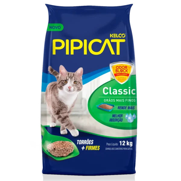 7896273805878_PIPICAT_GRANULADO_SANITARIO_CLASSIC_OB_12KG_FRENTE