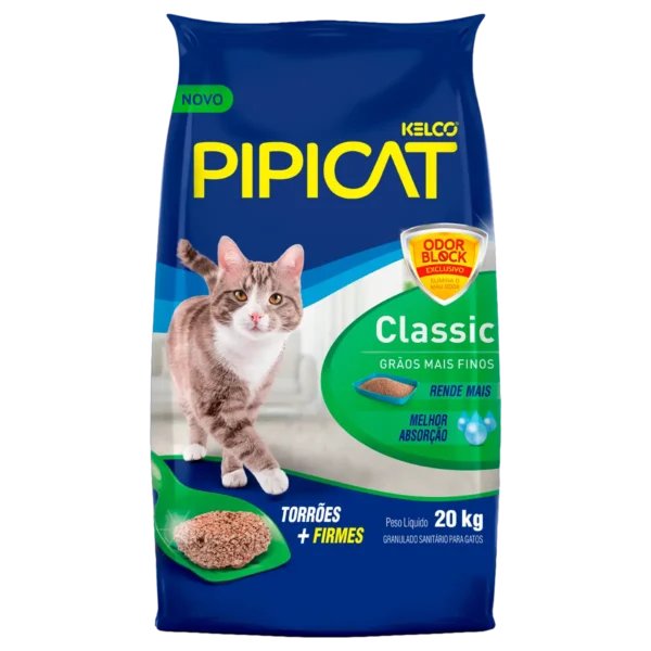 7896273809029_PIPICAT_GRANULADO_SANITARIO_CLASSIC_OB_20KG_FRENTE