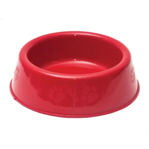 Comedouro Pata e osso Pequeno Vermelho 750ml