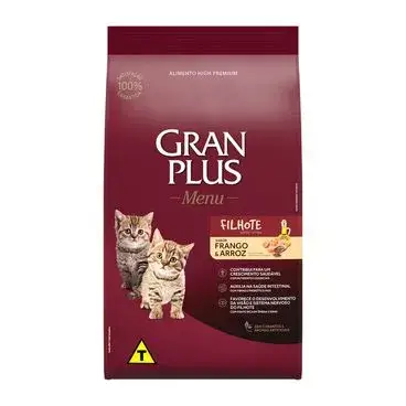 Ração Gran Plus Menu Gato Filhote Frango e Arroz 10,1Kg