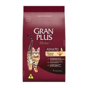Ração Gran Plus Menu Gato Adulto Frango e Arroz 10,1Kg