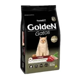 Ração Golden Fórmula Gatos Adultos Castrados Carne 10,1Kg