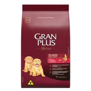 Ração Gran Plus Menu Cão Filhote Médio e Grande Carne e Arroz 15Kg