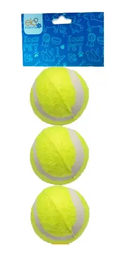 3042 Bola Tênis Elo Imports Pacote Com 3